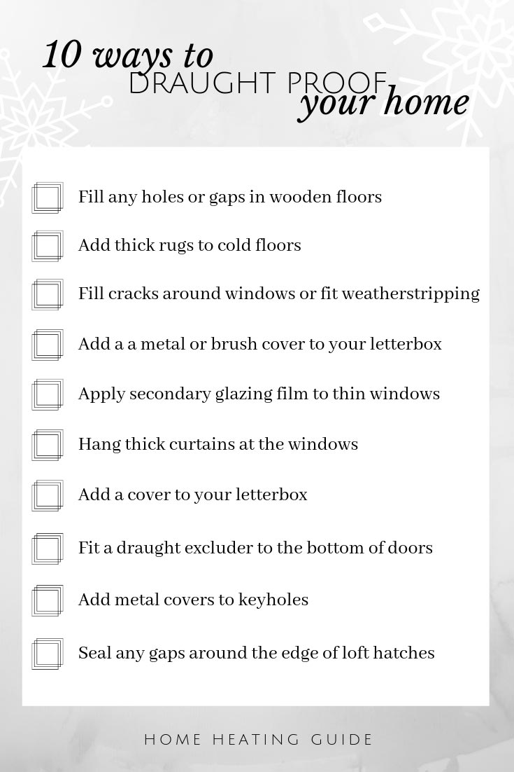 draught proofing checklist